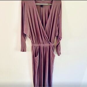 Gorgeous Kiya Tomlin Lavender Crossover Jumpsuit,